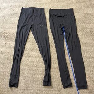 Kari traa charcoal grey base layer pants, two pairs medium